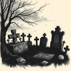 Dark Art Graveyard Tattoo
