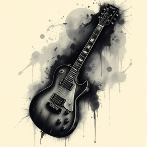 Dark Art Guitar Tattoo