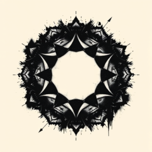 Dark Art Hexagon Tattoo