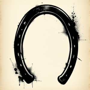 Dark Art Horseshoe Tattoo