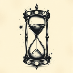 Dark Art Hourglass Tattoo