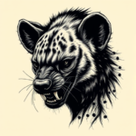 Dark Art Hyena Tattoo