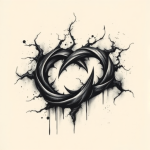 Dark Art Infinity Tattoo