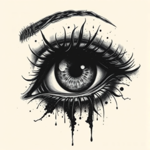 Dark Art Iris Tattoo