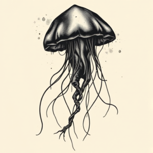 Dark Art Jellyfish Tattoo