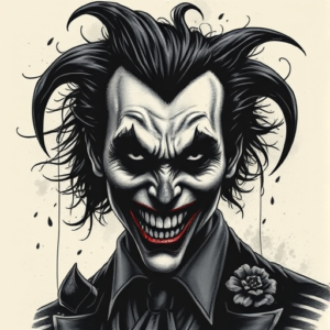 Dark Art Joker Tattoo