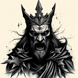 Dark Art King Tattoo