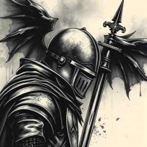 Dark Art Knight Tattoo