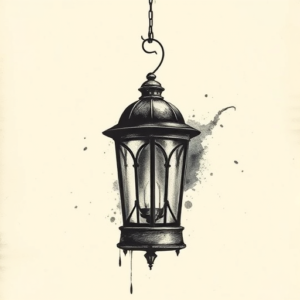 Dark Art Lantern Tattoo