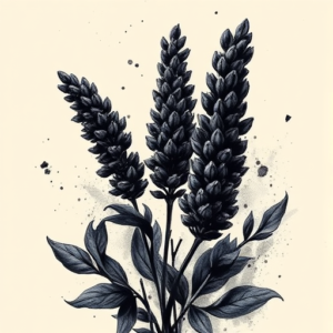 Dark Art Lavender Tattoo