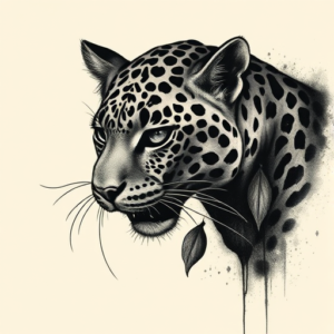 Dark Art Leopard Tattoo