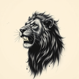Dark Art Lioness Tattoo