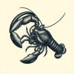 Dark Art Lobster Tattoo