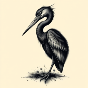 Dark Art Loon Tattoo