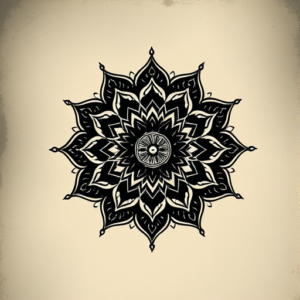 Dark Art Mandala Tattoo
