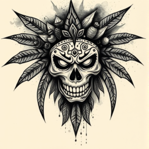 Dark Art Mictlantecuhtli Tattoo