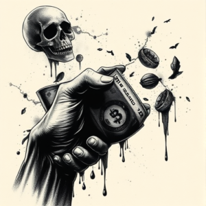 Dark Art Money Tattoo