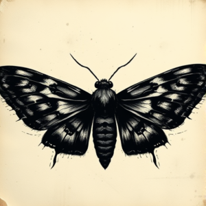 Dark Art Moth Tattoo