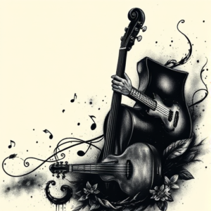 Dark Art Music Tattoo