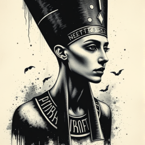 Dark Art Nefertiti Tattoo