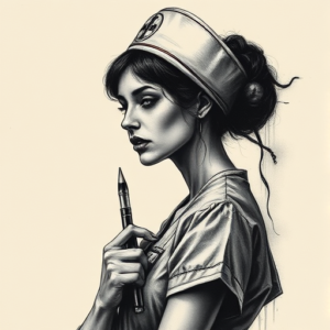 Dark Art Nurse Tattoo