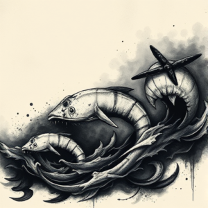 Dark Art Ocean Tattoo