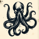 Dark Art Octopus Tattoo