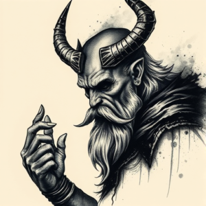 Dark Art Odin Tattoo