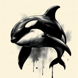 Dark Art Orca Tattoo