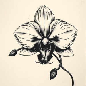 Dark Art Orchid Tattoo