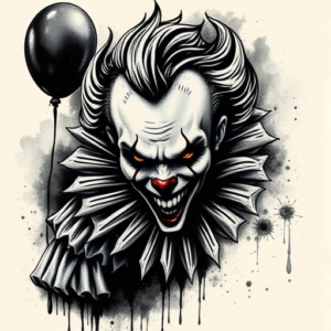 Dark Art Pennywise Tattoo