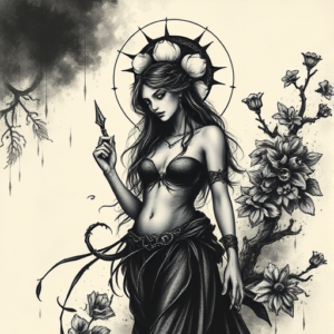 Dark Art Persephone Tattoo