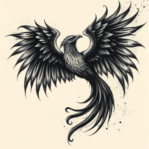 Dark Art Phoenix Tattoo