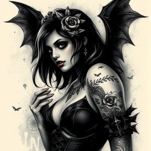 Dark Art Pinup Tattoo