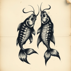 Dark Art Pisces Tattoo