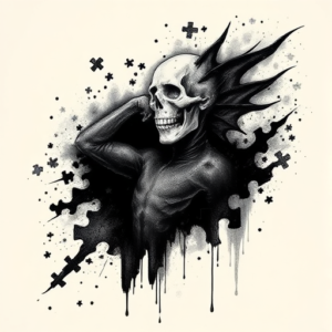 Dark Art Puzzle Tattoo