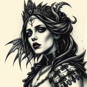 Dark Art Queen Tattoo