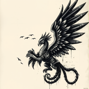 Dark Art Quetzalcoatl Tattoo