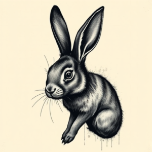 Dark Art Rabbit Tattoo