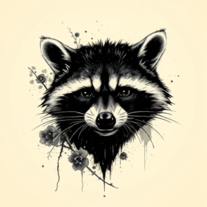 Dark Art Raccoon Tattoo
