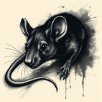 Dark Art Rat Tattoo
