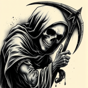 Dark Art Reaper Tattoo