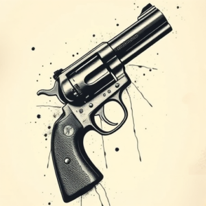 Dark Art Revolver Tattoo