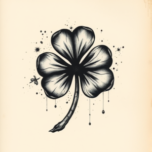 Dark Art Shamrock Tattoo