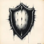 Dark Art Shield Tattoo