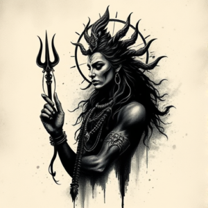 Dark Art Shiva Tattoo