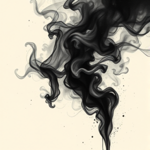 Dark Art Smoke Tattoo