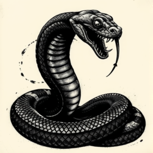 Dark Art Snake Tattoo