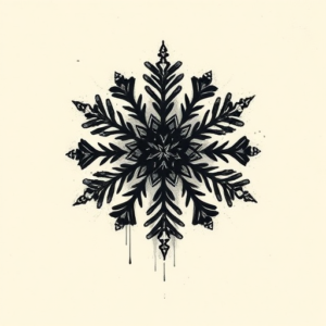 Dark Art Snowflake Tattoo