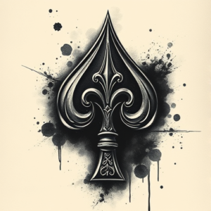 Dark Art Spade Tattoo